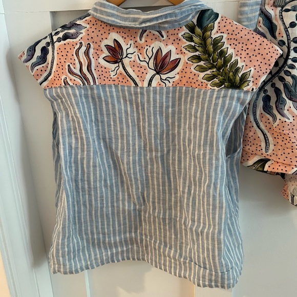 New Lanthropy Menara linen button down shirt and Moon Linen Shorts set - Picture 6 of 8